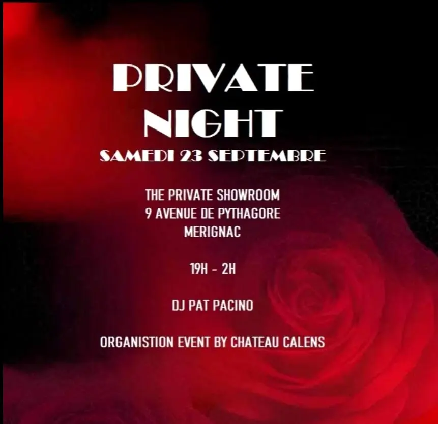 Affiche de l’événement Private Night